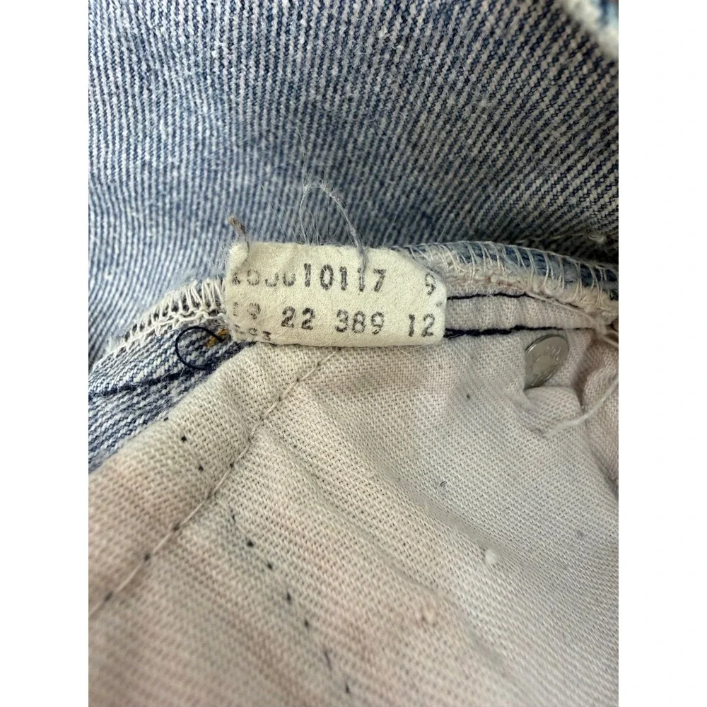 Vintage Levi's 501-0117 USA Jeans 31x31 DEVS Wash Em Hot Tag 1983 Distressed